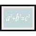 Winston Porter 'Pythagoras Maths Equation' by Francy Textual Art Metal in White/Blue | 32 H x 48 W in | Wayfair 2782AA0E51004AC0800D02C78E4952EE
