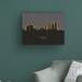 Ebern Designs Reading England Skyline Glow II by Michael Tompsett - Wrapped Canvas Graphic Art Canvas, in Black/Gray | 14 H x 19 W x 2 D in | Wayfair