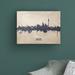 Ebern Designs Berlin Germany Skyline Concrete by Michael Tompsett - Wrapped Canvas Graphic Art Canvas in Brown/Gray/Indigo | Wayfair