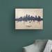 Ebern Designs Kansas City Missouri Skyline Concrete by Michael Tompsett - Wrapped Canvas Graphic Art Metal in Gray/White | Wayfair