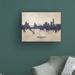 Ebern Designs Manchester England Skyline Concrete by Michael Tompsett - Wrapped Canvas Graphic Art Canvas in White/Black | Wayfair