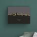 Ebern Designs Bruges Belgium Skyline Glow II by Michael Tompsett - Wrapped Canvas Graphic Art Canvas, in Black/Gray | 18 H x 24 W x 2 D in | Wayfair