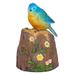 Red Barrel Studio® Skarpe LED Bird Figurine Resin/Plastic in Blue/Brown/Yellow | 9 H x 6 W x 6 D in | Wayfair D2BE0A59EB624001B8A5922190A4F5C5