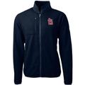 Men's Cutter & Buck Navy St. Louis Cardinals Cascade Eco Sherpa Fleece Full-Zip Jacket