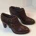 J. Crew Shoes | J.Crew Brown Leather Heels Ankle Shoes | Color: Brown | Size: 8.5