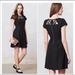 Anthropologie Dresses | Anthropologie Maeve Black Aria Cutout Lattice Mini Dress Size 8 | Color: Black | Size: 8