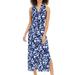 Michael Kors Dresses | Michael Michael Kors Space-Dye Maxi Shirtdress True Navy Size Xs | Color: Blue/White | Size: Xs