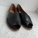 Madewell Shoes | Madewell Women's The Blaine Crisscross Flat In Black Leather Size 7.5 Mc672 | Color: Black | Size: 7.5