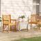 vidaXL Garden Chairs 2 pcs Solid Acacia Wood