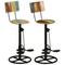 vidaXL Bar Stools 2 pcs Solid Wood Reclaimed