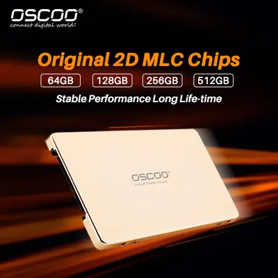 OSCOO-Disque dur interne SSD SATA3 2.5 pouces avec capacité de 128 Go 256 Go 512 Go pour