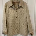 Burberry Jackets & Coats | Burberry London Quilted Jacket, Blazer Xl, Like New. Signature Check | Color: Cream | Size: Xl