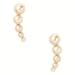 Kate Spade Jewelry | Kate Spade Gold Modern Pearl Ear Crawlers Ear Pins Earrings | Color: Gold/White | Size: Os