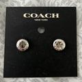 Coach Jewelry | Coach Silver Earrings | Color: Silver | Size: Os