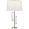 Robert Abbey Alston Nickel and Marble Accents Modern Table Lamp