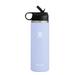Hydro Flask® 20 oz. Vacuum Insulated Stainless Steel Water Bottle w/ Straw Stainless Steel in Gray | 8.9 H in | Wayfair HY-XX-20-F