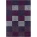 Gray/Indigo 72 x 48 x 0.75 in Indoor Area Rug - Latitude Run® Arae Geometric Handmade Tufted Purple/Gray Area Rug | Wayfair