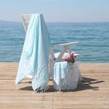 Linum Home Textiles Alara Turkish Pestemal 2 Piece Towel Set Turkish Cotton | Wayfair ALR15-SET