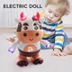 Jouet éducatif interactif en forme de vache pour enfant modèle de vache chant électrique danse