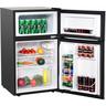 Costway - Frigorifero 90 l, Freezer Separato con 2 Ante e Luce led, Refrigerazione Rapida,