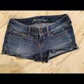 American Eagle Outfitters Shorts | Aeo American Eagle Outfitter Denim Jean Short Blue Size 4 Stretch Low Rise | Color: Blue | Size: 4