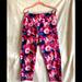 Nine West Pants & Jumpsuits | Nine West Cropped Leggings-Large/Never Worn. | Color: Blue/Pink | Size: L