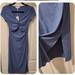 Jessica Simpson Dresses | Jessica Simpson Blue Front Keyhole Cut Out Stretch Ribbed Dress | Color: Blue | Size: L