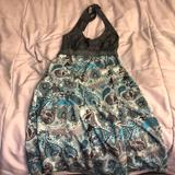 Athleta Dresses | Athleta Halter Dress | Color: Blue/Gray | Size: 4