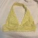 Free People Intimates & Sleepwear | Free People Lace Halter L Buttercup Yellow | Color: Yellow | Size: L