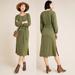 Anthropologie Dresses | Anthropologie Thalia Midi Dress Small Olive Green | Color: Green | Size: S