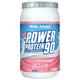 Body Attack POWER PROTEIN 90 - Raspberry Cream - 1kg Dose - Mehrkomponenten Protein Pulver, Made in Germany - Mit BCAA, Vitaminen & L-Carnitin - Protein Shake extra cremiger Geschmack