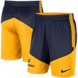 Men's Nike Navy/Gold West Virginia Mountaineers Team Performance Knit Shorts