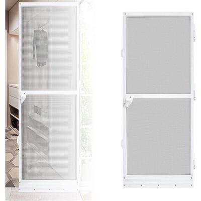 Insektenschutz Fliegengitter Tuer Alurahmen 120x240cm, Weiss - Weiss - Uisebrt Image