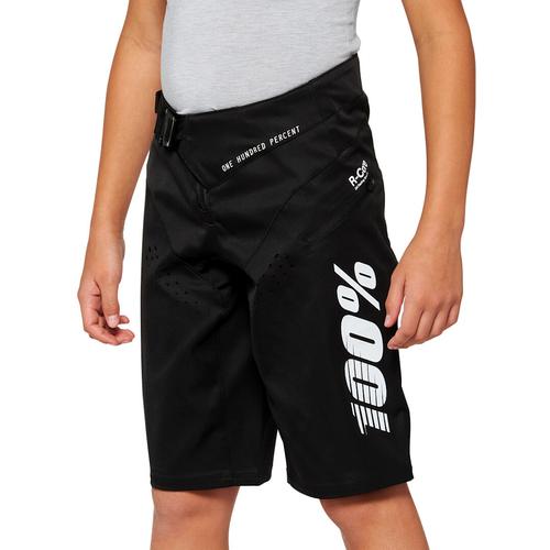 100% R-Core Jugend Fahrrad Shorts, schwarz, Größe 26