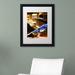 Trademark Fine Art 'One night in San Francisco' Framed Photographic Print on Canvas Canvas, Wood | 14 H x 11 W x 0.5 D in | Wayfair PH0132-B1114MF