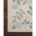 Blue/Green 18 x 18 x 0.13 in Area Rug - Rifle Paper Co. x Loloi Cotswolds COT-02 Primrose Sand Rug Polyester/Cotton | Wayfair COTWCOT-02SA00160S