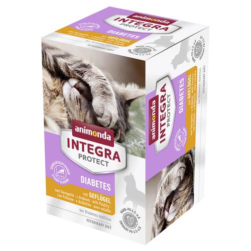 6x100g Diabetes Poultry Animonda Integra Protect Wet Cat Food