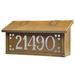 Pasadena Wall Mounted Mailbox Brass in Green America's Finest Lighting Company | 8.25 H x 16.5 W x 5.63 D in | Wayfair AF-22-HN-NV-WW