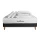 Pack matelas sommier kit 140x190 oreiller couette