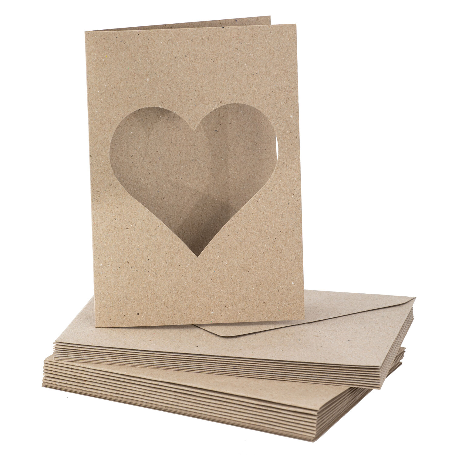 Cartes passe-partout, cœur, A6/C6, 10 pièces