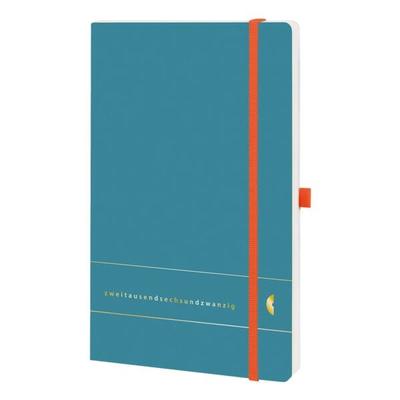 Chronoplan Buchkalender Wochenplan A5 »Chronobook Origins Edition« Softcover 2026 petrol, 13.5x21 cm