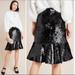 Anthropologie Skirts | Anthropologie Hutch Flare Black Sequin Peplum Skirt 0 Nwt | Color: Black | Size: 0