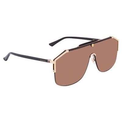 Gucci Accessories | New Gucci Gold And Brown Aviator Men's Sunglasses | Color: Brown/Gold | Size: 49mm-0mm-140mm