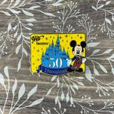 Disney Accessories | Disneyland 50th Anniversary Aaa Vacations Disney Pin | Color: Blue/Yellow | Size: Os