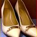 Coach Shoes | Coach Size 10 B Taupe Leather Heels | Color: Cream | Size: 10b