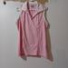 Nike Tops | Nike Fitdry Sleeveless Womens Large Pink And White Pre Owned | Color: Pink/White | Size: L