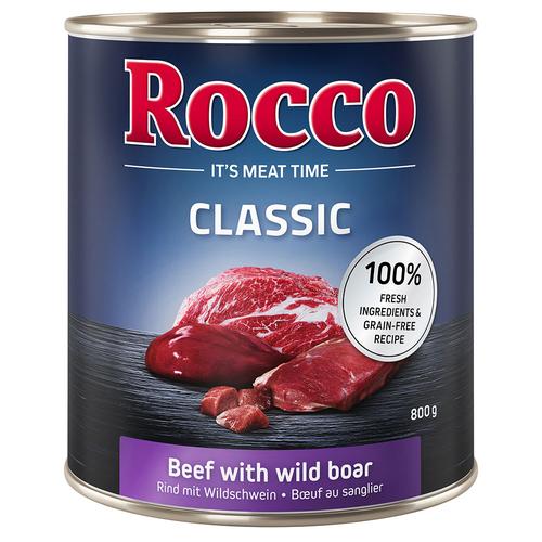 24x800g Rind mit Wildschwein Rocco Hundefutter nass