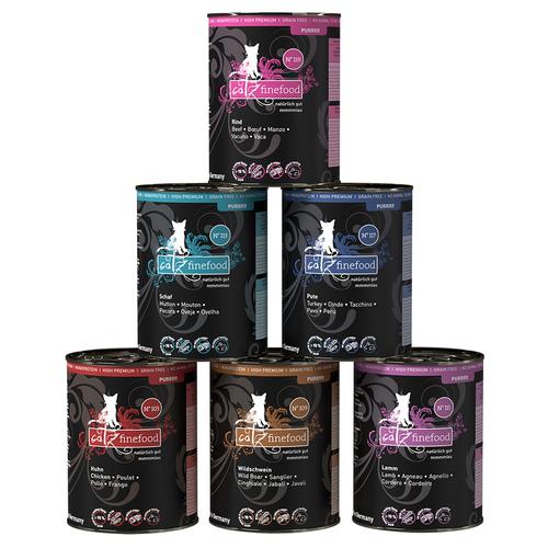 6x 400g Purrrr Dose Mix I (6 Sorten) catz finefood Katzenfutter Nass