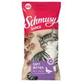 8x60g Schmusy Snack Soft Bitties mit Ente Katzensnacks