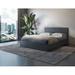 Stellar Home Furniture Mallorca Queen Platform Bed Wood in Black | 11.5 H x 61.5 W x 81.5 D in | Wayfair SS240-2